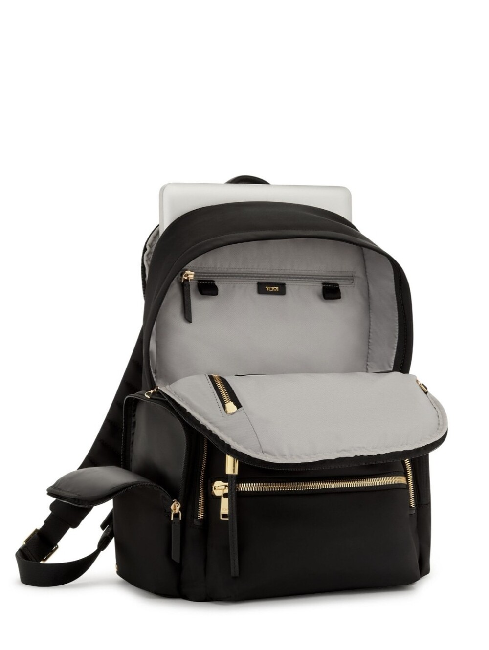 NWT Tumi Voyager Celina Backpack - Black/Gold - Picture 14 of 16